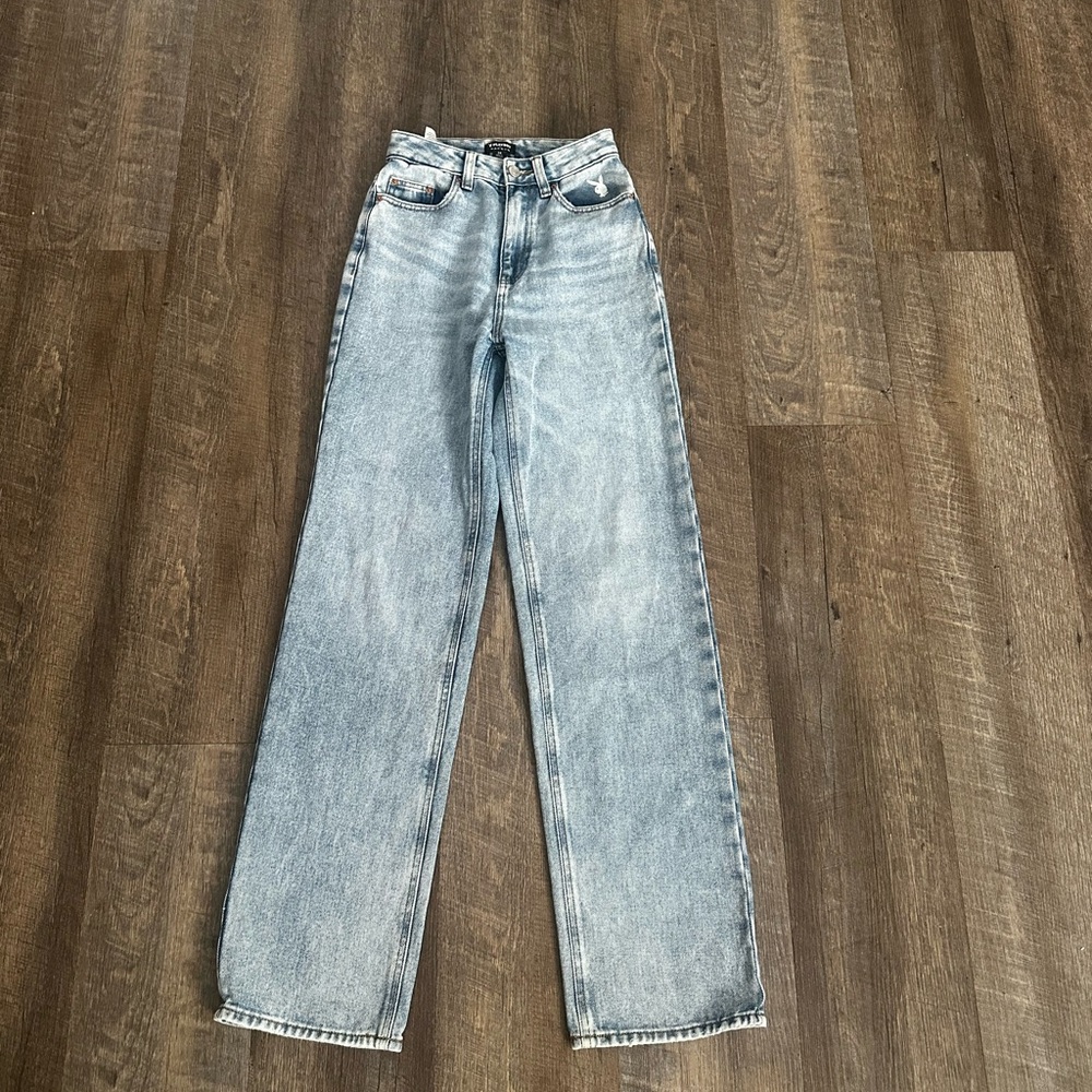 PLAYBOY Light Blue Straight Leg Women's Jeans